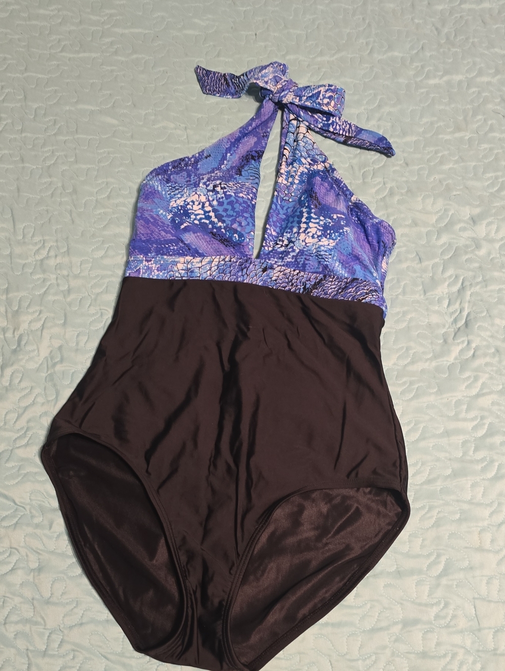 Womens Snake Print Swimsuit FantaSizer Shaper One Piece